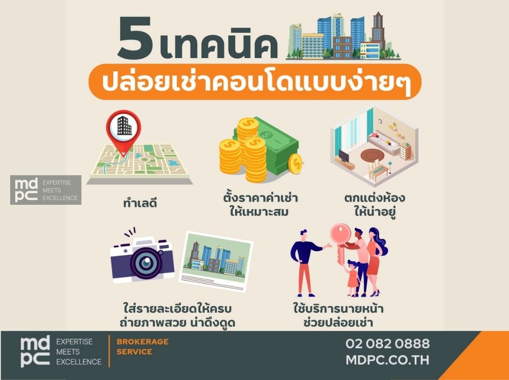 5 เทคนิค ปล่อยเช่าคอนโดแบบง่ายๆ