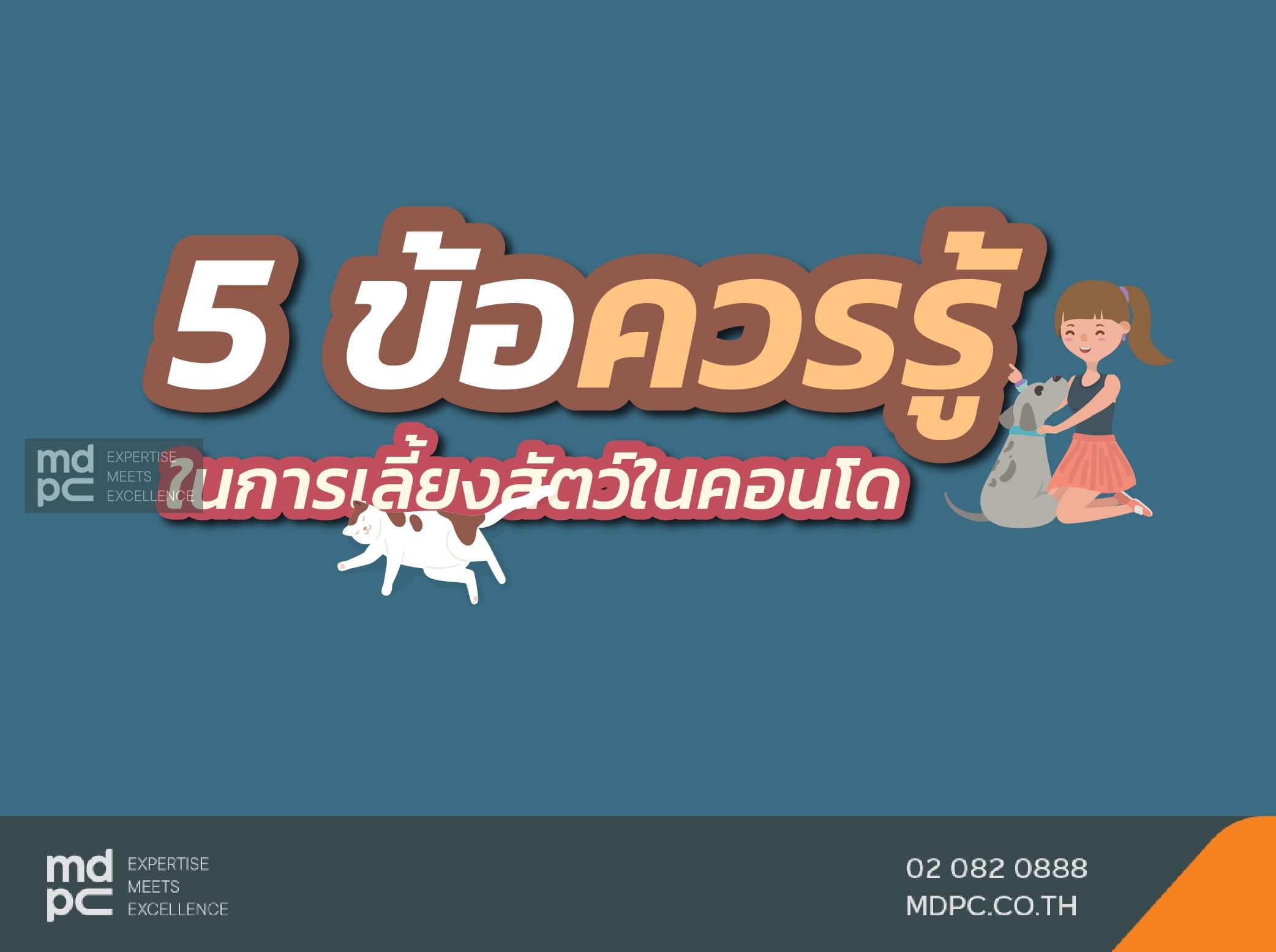 5 ข้อควรรู้การเลี้ยงสัตว์ในคอนโด